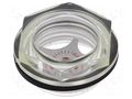 Level indicator; Inspect.hole dia: 24mm; G 1"; 8÷10Nm; max.110°C ELESA+GANTER HFTX.24-1