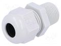 Cable gland; NPT3/8"; IP68; polyamide; grey; HELUTOP HT-NPT HELUKABEL HELU-92780