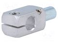 Mounting coupler; pin; aluminium; D: 12mm; S: 10mm; W: 20mm; H: 20mm ELESA+GANTER GN476-B12-12-W-MT
