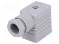 Connector: valve connector; plug; form B; 11mm; female; PIN: 3; 250V HIRSCHMANN GM209NJGR