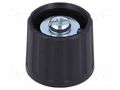 Knob; polyamide; Øshaft: 6mm; black; clamp mechanism with screw RITEL G21GM-B