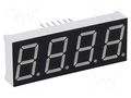Display: LED; 7-segment; 14.22mm; 0.56"; No.char: 4; green; 5.2mcd WENRUN LFD056BAG-101