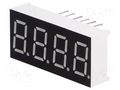 Display: LED; 7-segment; 9.14mm; 0.36"; No.char: 4; green; 4.6mcd WENRUN LFD036AAG-101