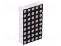 Display: LED; matrix; 5x8; red; 6÷12mcd; cathode; 23.4x37.4mm LUCKYLIGHT KWM-30581CSB