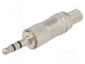 Connector: Jack 3,5mm; plug; male; stereo,with strain relief CHANGZHOU DAHUA IMP AND EXP (GROUP) CO JC-037