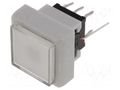 Switch: keypad; Pos: 2; DPDT; 0.1A/30VDC; white; LED; red/green; THT HIGHLY ELECTRIC PB6133FBL-13