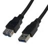 USB CABLE, 3.0 TYPE A PLUG-RCPT, 3M 2490A-3