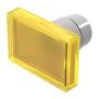 LENS, PLASTIC, RECTANGULAR, YELLOW 22-903.4