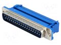 Connector: D-Sub; PIN: 37; plug; male; for ribbon cable; IDC; 1.27mm CONNFLY DSF37LC