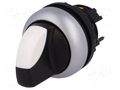 Switch: rotary; 22mm; Stabl.pos: 2; white-black; none; IP66; Pos: 2 EATON ELECTRIC M22-WKV
