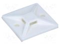 Holder; self-adhesive; polyamide; UL94V-2; natural; FH: 4mm; L: 28mm HELLERMANNTYTON MB4A-NA