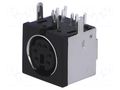 Connector: DIN mini; socket; female; PIN: 6; THT; angled 90° CHANGZHOU DAHUA IMP AND EXP (GROUP) CO MDC-206
