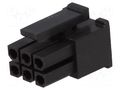 Connector: wire-board; plug; female; PIN: 6; for cable; 3mm; 2x3; 5A NINIGI MFW-06