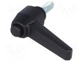 Lever; adjustable; Thread len: 16mm; Lever length: 50mm ELESA+GANTER MRX.40P-M6X16