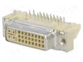 Connector: DVI-I; socket; MicroCross DVI; PIN: 29; gold-plated MOLEX MX-74320-1000