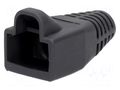 RJ45 plug boot; 6mm; dark grey ENCITECH RJ45SRB-DG