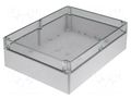 Enclosure: multipurpose; X: 230mm; Y: 300mm; Z: 87mm; EURONORD; grey FIBOX PCT233009