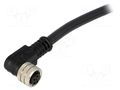 Connector: M8; female; PIN: 4; angled 90°; with lead; plug; 3A; IP67 MOLEX MX-120027-0154