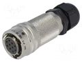 Connector: circular; plug; for cable; PIN: 10; female; soldering AMPHENOL PT06A1210SPG23