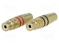 Adapter; RCA socket,both sides; 2pcs. ACV RCA-01