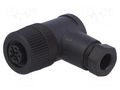 Connector: M12; plug; PIN: 4; female; angled 90°; screw terminal PHOENIX CONTACT SACCM12FR4CONP7