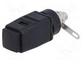 Laboratory clamp; black; 70VDC; 33VAC; 16A; screw,spring clamp SCHÜTZINGER SDK503-SW