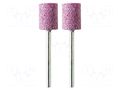 Grindingstone; Ø: 12mm; Ø: 3mm; 2pcs; aluminium oxide; Bit len: 15mm PG MINI PG-M2070