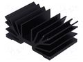 Heatsink: extruded; SOT32; black; L: 37.5mm; W: 54mm; 5.5K/W FISCHER ELEKTRONIK SK65-37SA1M3