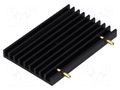 Heatsink: extruded; grilled; TO218,TO220,TO247,TO248,TO3P; black FISCHER ELEKTRONIK SK456-60-3XM3L