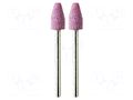 Grindingstone; Ø: 8mm; Ø: 3mm; 2pcs; aluminium oxide; Bit len: 15mm PG MINI PG-M2205