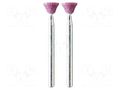 Grindingstone; Ø: 8mm; Ø: 3mm; aluminium oxide; Bit len: 6mm; 2pcs. PG MINI PG-M2235