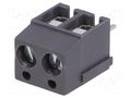 Connector: PCB terminal block; terminal; 16A; 300V; angled 90° NINIGI TB-5.0-P-2P1-GY