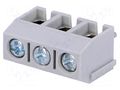 Connector: PCB terminal block; terminal; 16A; 250V; angled 90° NINIGI TB-5.0-P-3P/GY