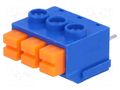 Connector: PCB terminal block; terminal; 8A; 300V; angled 90° NINIGI TB-5.0-P-3P-SPR