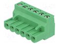 Connector: pluggable terminal block; plug; female; 15A; 300V; 1x6 TE Connectivity TBW-5-AMP-6P