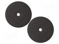 Polishing wheel; Ø: 22mm; for polishing ferrous metals; 2pcs. PG MINI PG-M4595