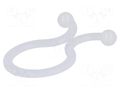 Cable clips; 16.2mm; polyamide; natural; UL94V-2 KSS WIRING TT-18