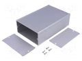 Enclosure: with panel; TUF; X: 105mm; Y: 160mm; Z: 52mm; aluminium FISCHER ELEKTRONIK TUF-105-52-160-ME