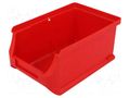 Container: cuvette; plastic; red; 102x160x75mm; ProfiPlus Box 2 ALLIT AG W-456205