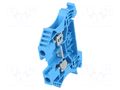 Splice terminal: rail; 32A; 800V; screw terminal; blue; wemid; 4mm2 WEIDMÜLLER WDU4/BL