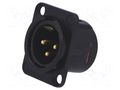 Connector: XLR; socket; male; PIN: 3; soldering; black; 16A; 2.5mm2 NEUTRIK NTR-NC3MDL1B