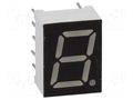 Display: LED; 7-segment; 9.9mm; 0.39"; No.char: 1; blue; 40mcd; anode OPTO Plus LED OPD-S3912LB-BW