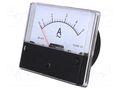 Ammeter; on panel; I AC: 0÷5A; Class: 2.5; 72x62x40mm; Ø52mm AXIOMET PAN.670