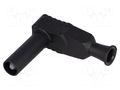 Connector: 4mm banana; plug; 20A; 1kVAC; black; insulated; 2.5mm2 ELECTRO-PJP PJP1067-N