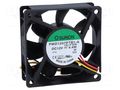 Fan: DC; axial; 12VDC; 70x70x25mm; 83.25m3/h; 45dBA; ball; 9.14mmH2O SUNON PMD1207PTB1AF