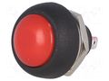 Switch: push-button; Pos: 2; 1A/250VAC; OFF-(ON); Illumin: none NINIGI PS33BRD