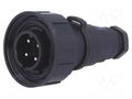 Connector: circular; plug; male; PIN: 4; 10A; 250V; IP68; UL94V-0 BULGIN PX0748/P
