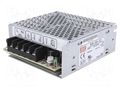 Power supply: switching; for building in,modular; 50W; 12VDC MEAN WELL RS-50-12