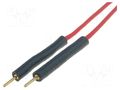 Test acces: connection cable; 2A; 70VDC; red; Insulation: silicone ELECTRO-PJP PJP209078-M-M-20R