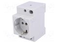 F-type socket (Schuko); for DIN rail mounting; Input: L+N EATON ELECTRIC Z-SD230